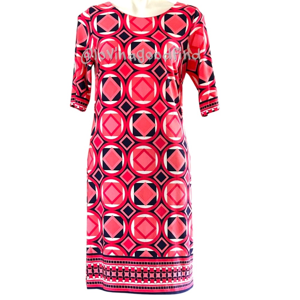 Madison Leigh Geometric Sheath Dress EUC sz 10
